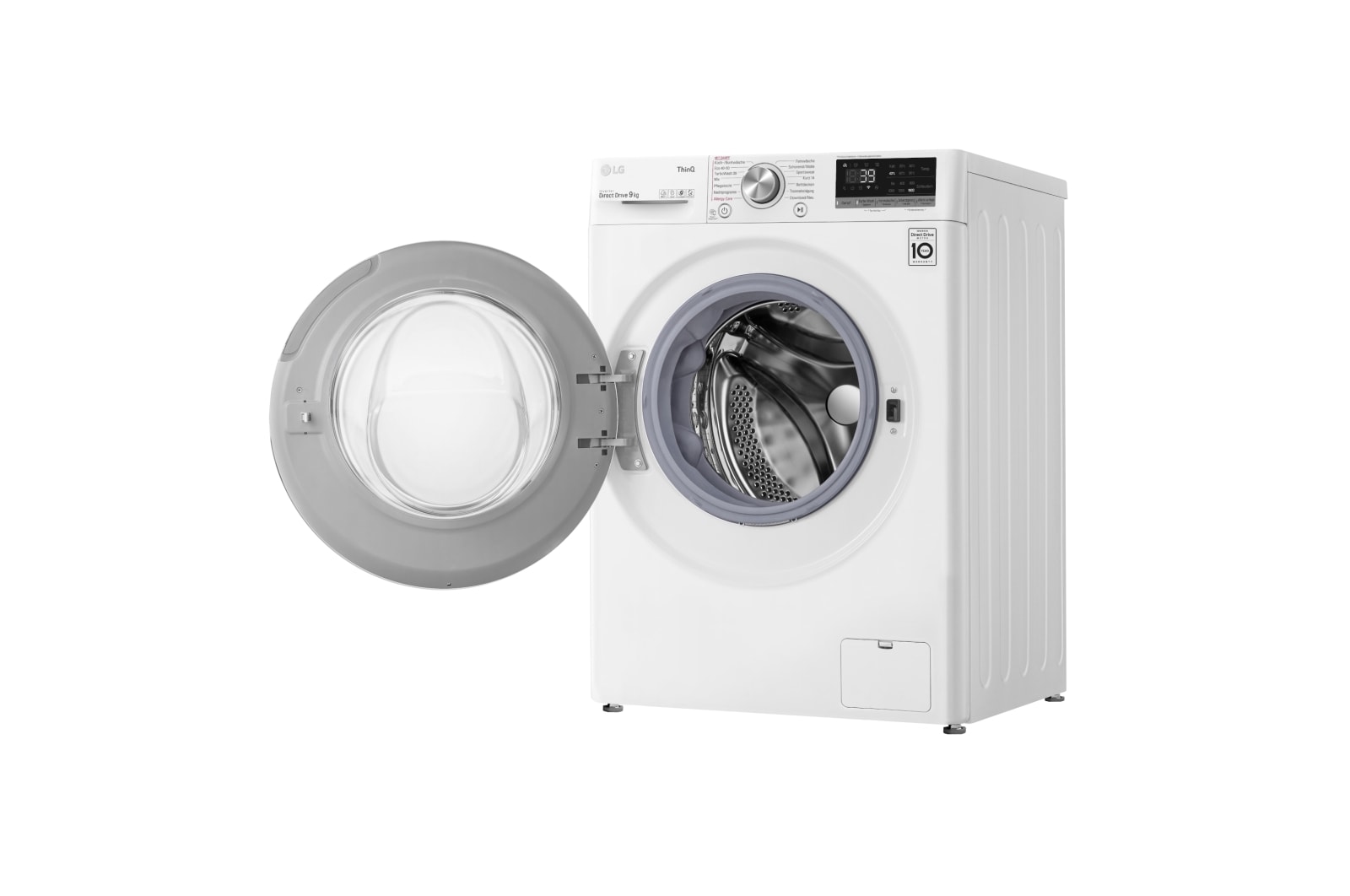 LG Waschmaschine Wei? (A, 9 kg, 1.560 U./Min.) mit AI DD? & TurboWash?360° | F6WV709P1, F6WV709P1