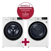 Vorderseite von Waschmaschine (9 kg, 1.600 U./Min.) und Trockner (9 kg) im Set | F6WV709P1.V9R09TC F6WV709P1.V9R09TC