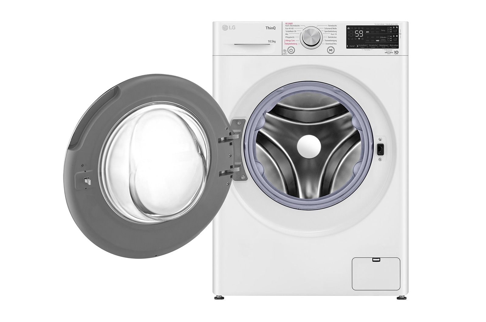 LG Waschmaschine mit 10,5 kg Kapazit?t | Energieeffizienzklasse A | 1.400 U./Min. | Wei? | F4WV75X1, F4WV75X1