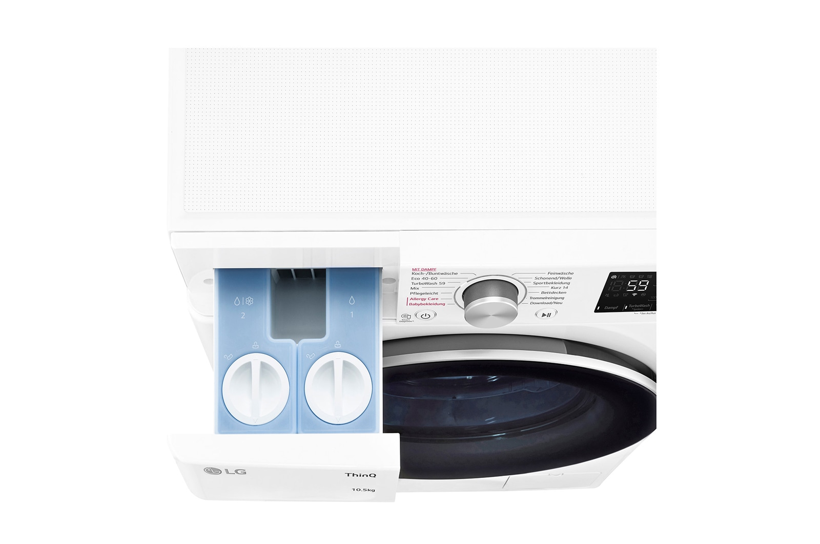 LG Waschmaschine mit 10,5 kg Kapazit?t | Energieeffizienzklasse A | 1.400 U./Min. | Wei? | F4WV75X1, F4WV75X1