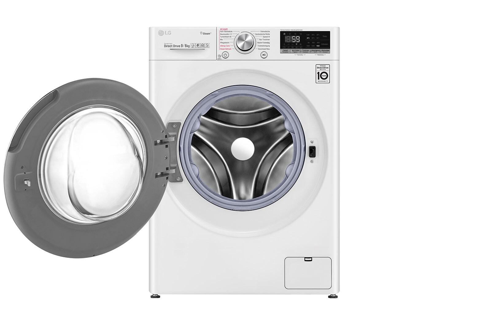 LG Waschtrockner | 9 kg Waschen/ 6 kg Trocknen |  AI DD? | Steam+? | TurboWash? , V7WD906