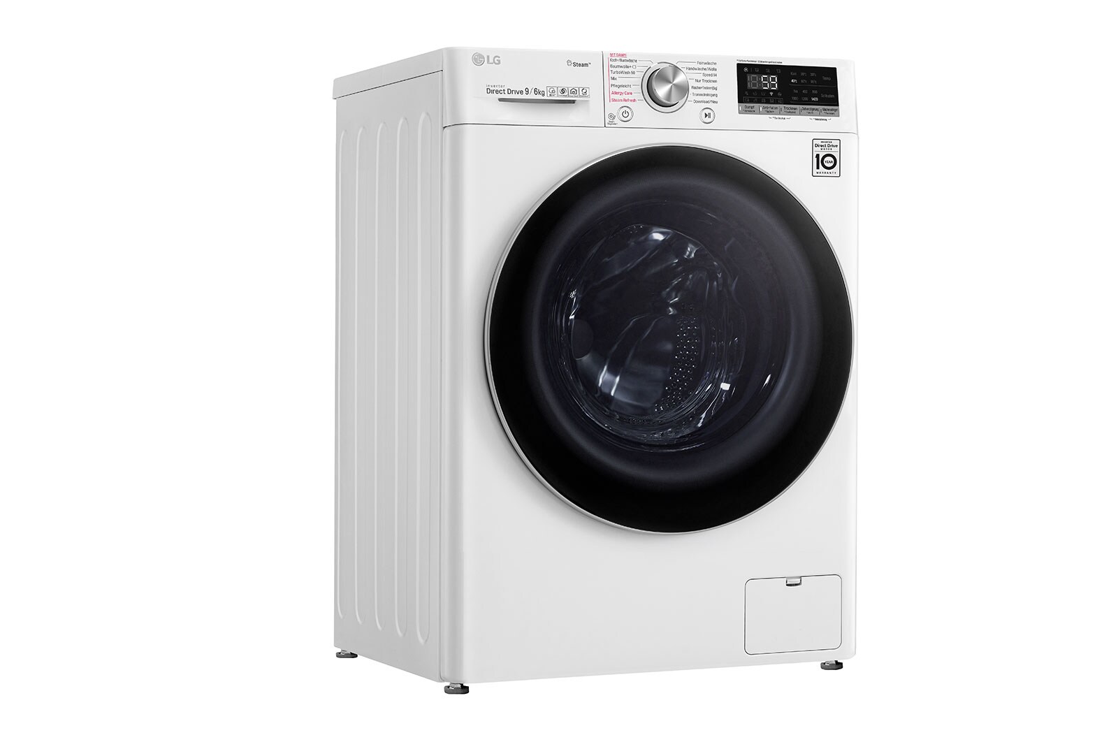 LG Waschtrockner | 9 kg Waschen/ 6 kg Trocknen |  AI DD? | Steam+? | TurboWash? , V7WD906