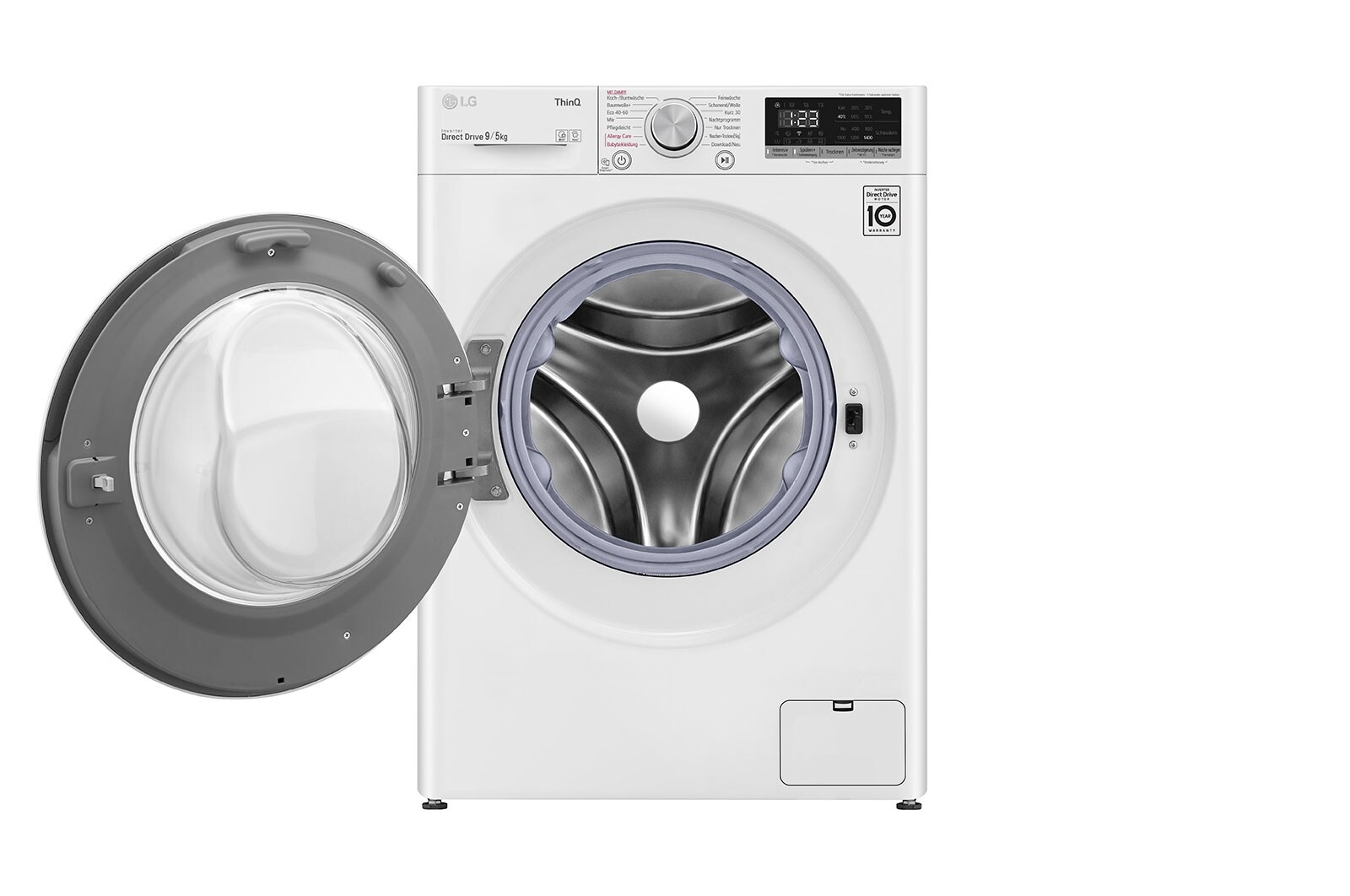 LG Waschtrockner | 1.400 U./Min. | 9 kg Waschen/ 5kg Trocknen | AI DD? | Steam, VT4WD950