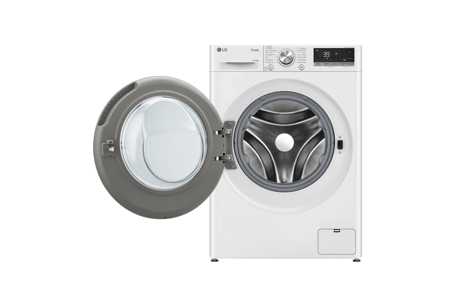 LG  Waschtrockner Wei? (D/A, 11 kg / 6 kg, 1.360 U./Min.) mit Steam & TurboWash? 360° | W4WR70E61, W4WR70E61