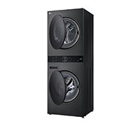 LG WashTower Schwarz (Waschmaschine: A, 12kg, 1350 U./Min.; Trockner: A+++/C, 10kg) Waschmaschine & Trockner in einem Ger?t I WT1210BBF, WT1210BBF