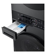LG WashTower Schwarz (Waschmaschine: A, 12kg, 1350 U./Min.; Trockner: A+++/C, 10kg) Waschmaschine & Trockner in einem Ger?t I WT1210BBF, WT1210BBF