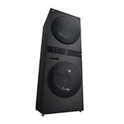 LG WashTower Schwarz (Waschmaschine: A, 12kg, 1350 U./Min.; Trockner: A+++/C, 10kg) Waschmaschine & Trockner in einem Ger?t I WT1210BBF, WT1210BBF
