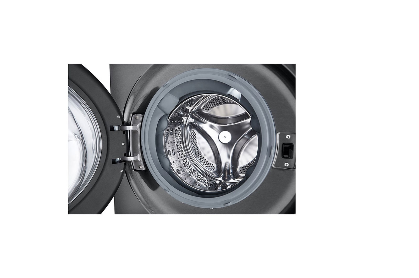 LG WashTower Schwarz (Waschmaschine: A, 12kg, 1350 U./Min.; Trockner: A+++/C, 10kg) Waschmaschine & Trockner in einem Ger?t I WT1210BBF, WT1210BBF
