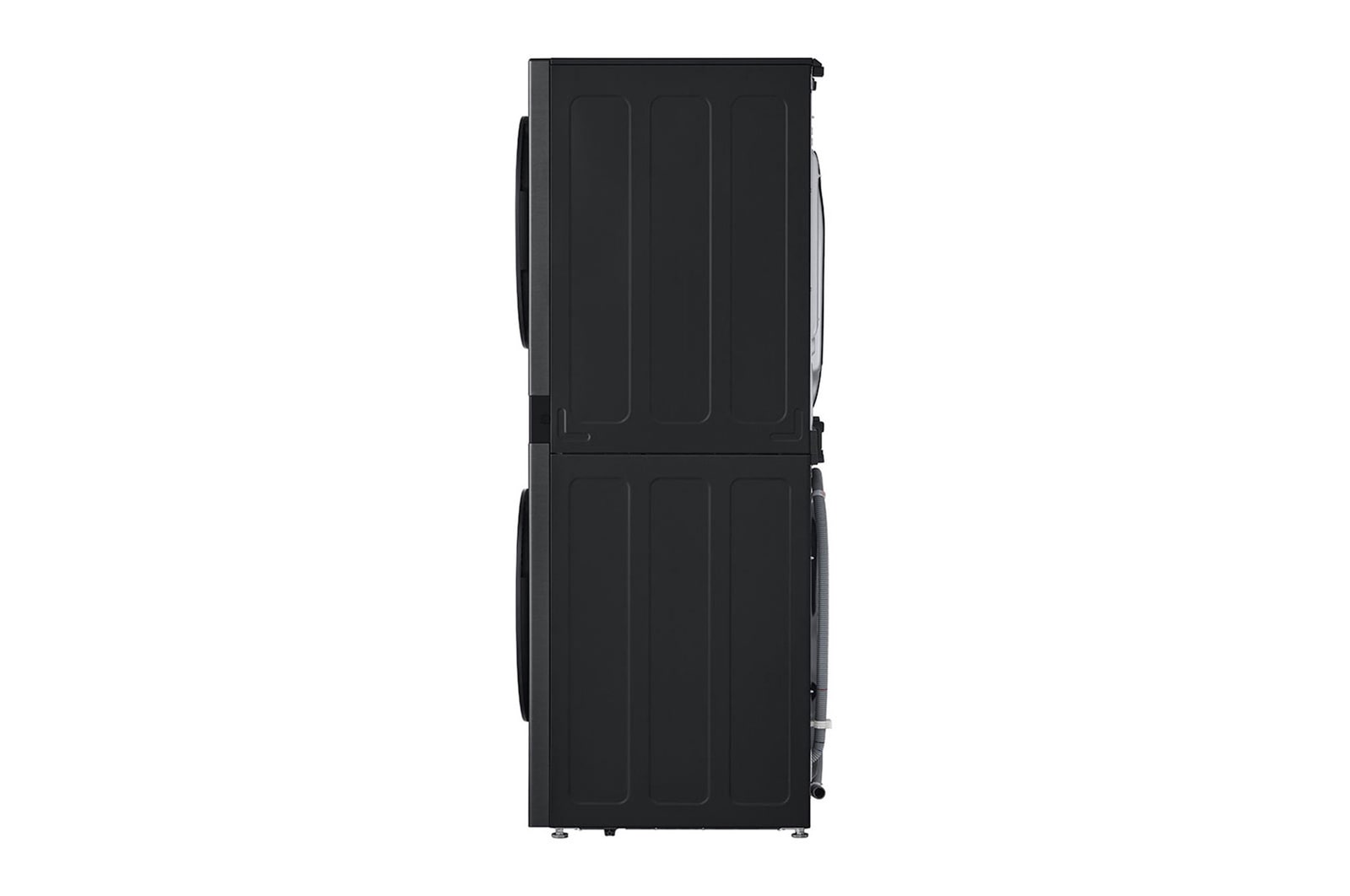 LG WashTower Schwarz (Waschmaschine: A, 12kg, 1350 U./Min.; Trockner: A+++/C, 10kg) Waschmaschine & Trockner in einem Ger?t I WT1210BBF, WT1210BBF