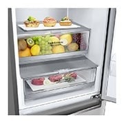 LG Kühl-Gefrierkombination |  384 Liter Nutzinhalt | Energieeffizienzklasse A | Premium Edelstahl | 203 cm | Inverter Linear Compressor? | GBB92STBAP, GBB92STBAP, GBB92STBAP