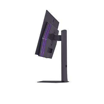 Seitenansicht eines geneigten Monitors