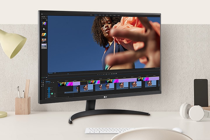 Erlebe atemberaubende visuelle Klarheit und lebendige Farben mit dem LG UltraFine 4K HDR Monitor.