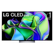 Vorderseite von 65 Zoll LG 4K OLED evo TV C3 OLED65C37LA