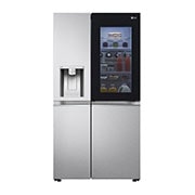 LG 635L InstaView Door in Door? Side by Side (Metal Sorbet), Energiklasse E, Vand-/isdispenser uden vandtilkobling, Smart Diagnosis? med Wi-Fi, GSXV91MBAE