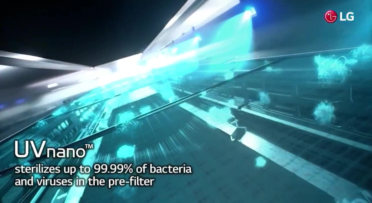 The video shows the first component of the Uvnano filter box. Pre-Filter