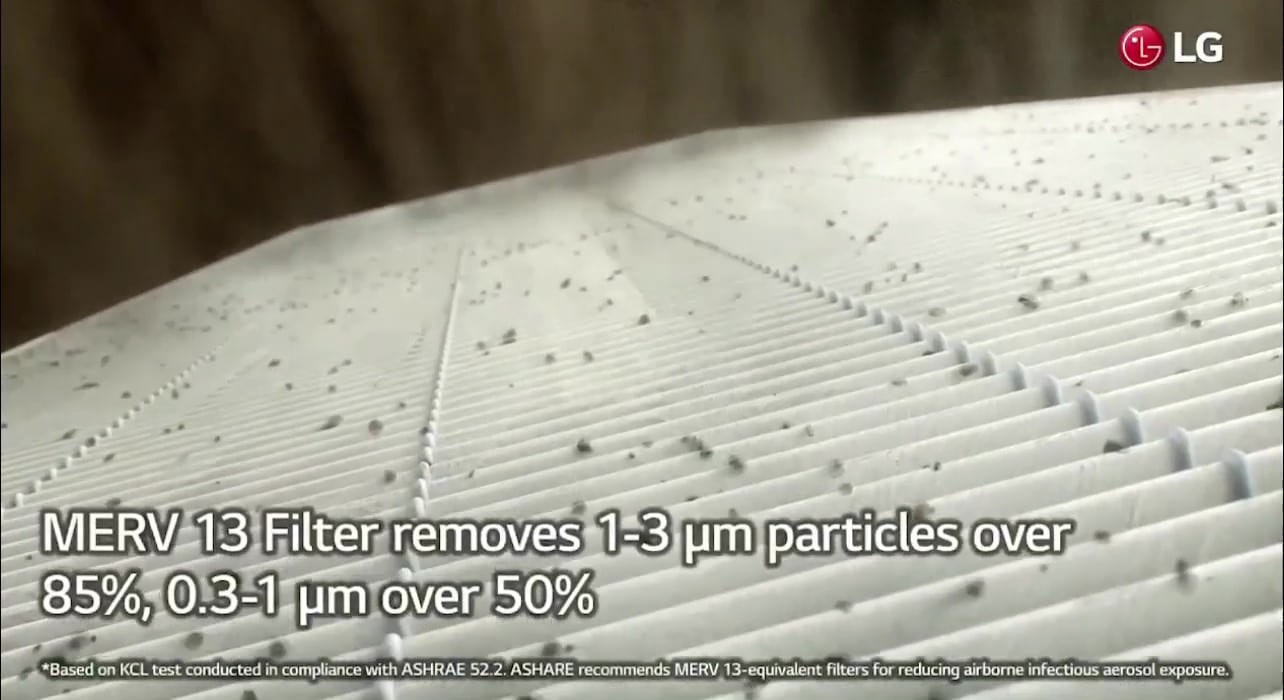 The video shows the first component of the Uvnano filter box. Pre-Filter