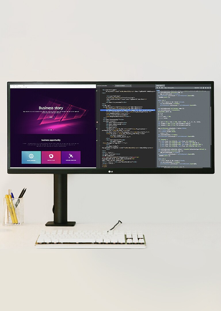 Monitores Ergo LG para empresas