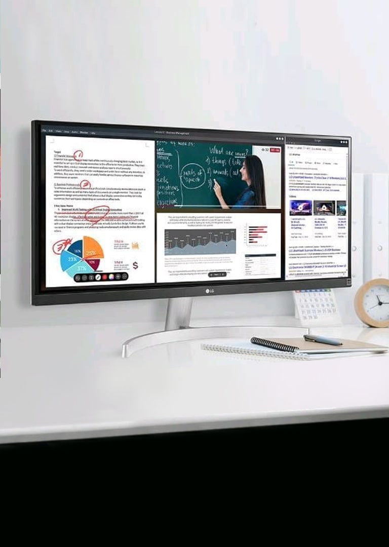 Monitores Ultrawide LG para empresas
