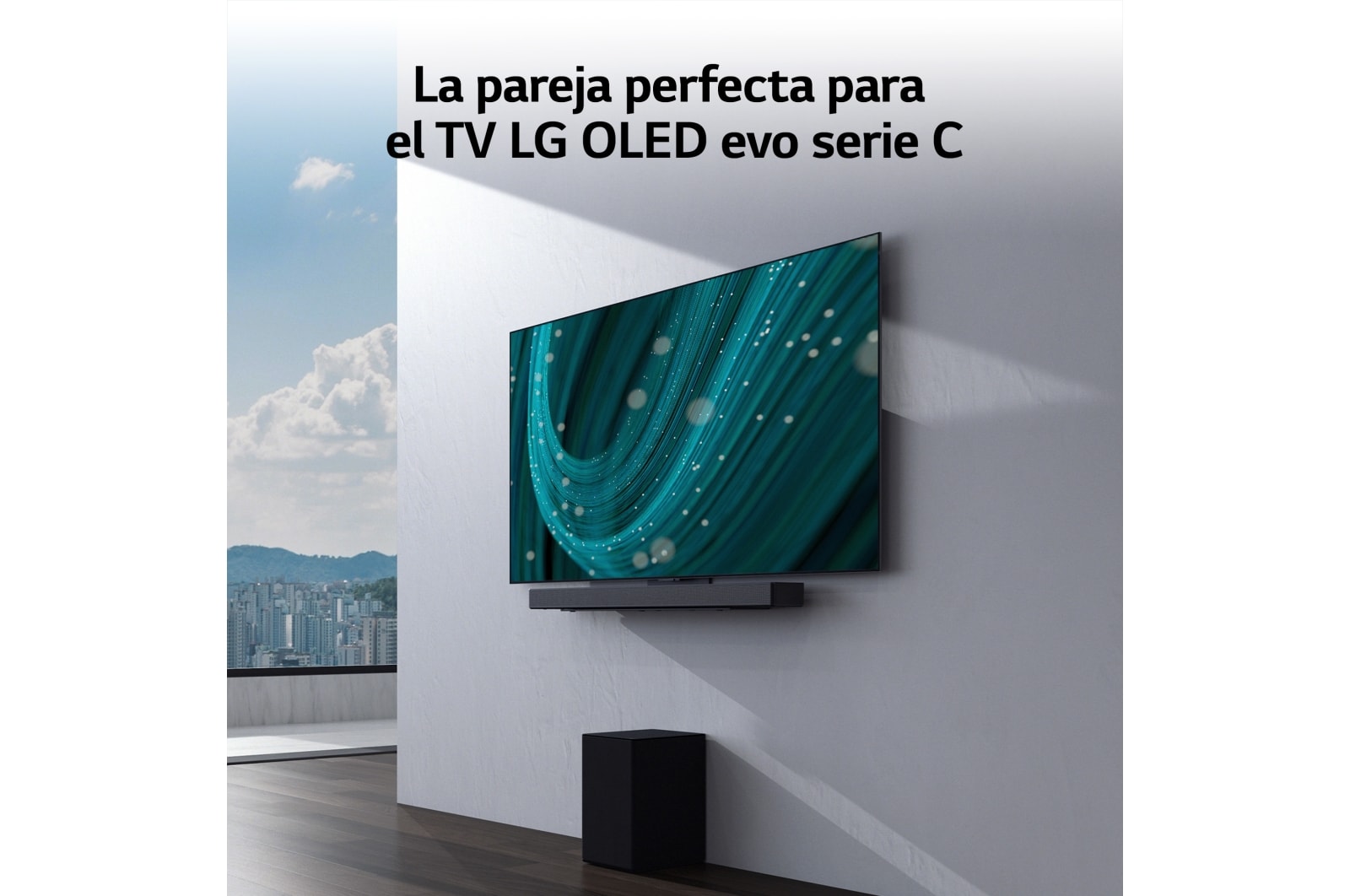 LG Barra de sonido para TV - LG SC9S, Bluetooth, 400W, 3.1.3  canales con Subwoofer, Dolby Atmos, DTS:X, IA Ready, Gris Oscuro, SC9S