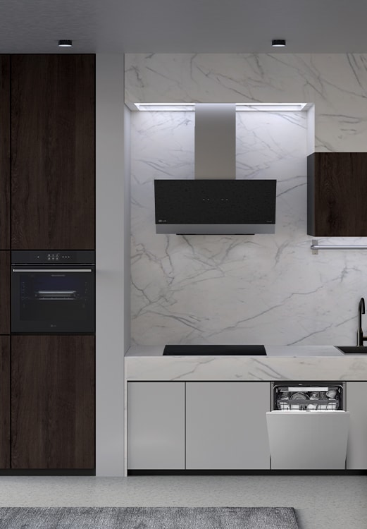 Cocina con lavavajillas integrable, horno, campana…