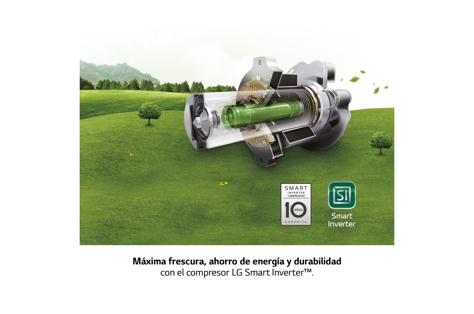 LG Frigorífico Combi 2m, Clasificación C, capacidad de 419l, Inox antihuellas, Serie 600, GBB62PZGCC1