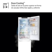 LG Frigorífico Combi 1,86m, Clasificación C , capacidad de 374l, Blanco, serie 700, GBB71SWVCN1