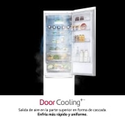 LG Frigorífico Combi 2m, Clasificación C, capacidad de 419l, blanco, serie 700, GBB72SWUCN1