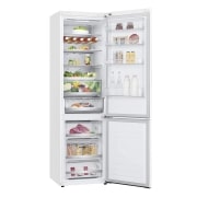 LG Frigorífico Combi 2m, Clasificación C, capacidad de 419l, blanco, serie 700, GBB72SWUCN1
