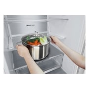 LG Frigorífico Combi 2m, Clasificación C, capacidad de 419l, blanco, serie 700, GBB72SWUCN1