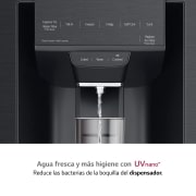 LG Frigorífico American Combi InstaView Door-in-Door?, Clasificación F, 705 L, Acero negro mate antihuellas, GMX945MC9F