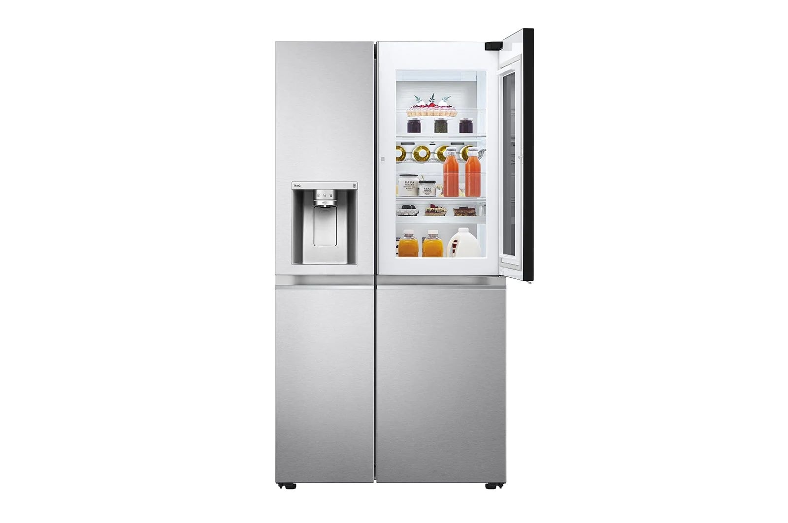 LG Frigorífico Americano Instaview? ThinQ?, 635L, Sin Toma de Agua - Acero, GSXV91BSAE