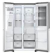 LG Frigorífico Americano Instaview? ThinQ?, 635L, Sin Toma de Agua - Acero, GSXV91BSAE