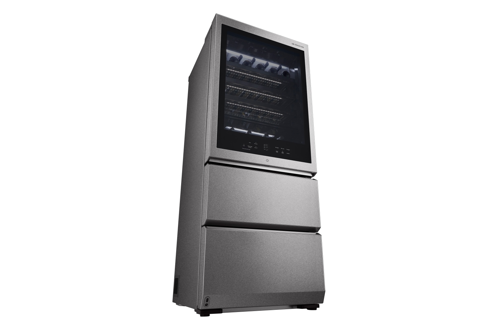 LG Vinoteca Gourmet SIGNATURE (1,79m, capacidad para 65 botellas, Acero Inoxidable Premium Texturizado), E, LSR200W