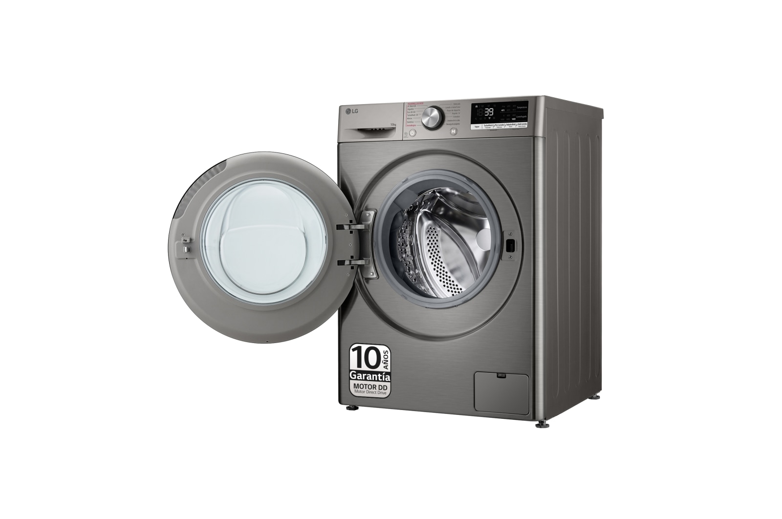 LG Lavadora inteligente AI Direct Drive. TurboWash 360o, Vapor+, 10kg , 1400rpm Un10% más eficiente que A, Serie 700, F4WR7010AGS