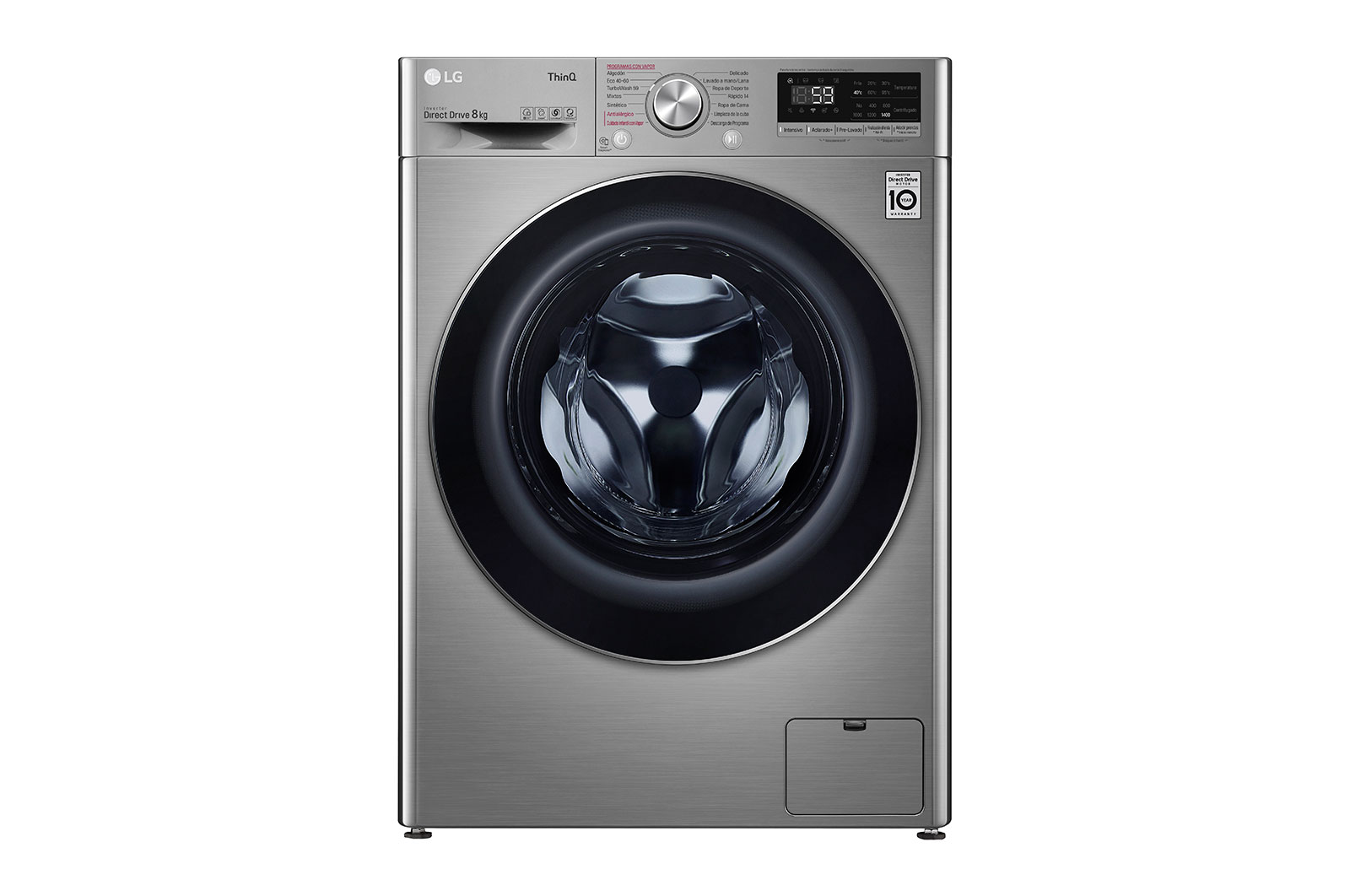 Lavadora inteligente  8kg, 1400rpm,  A+++(-40%), Inox antihuellas, Serie 500