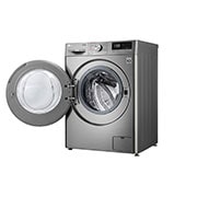 LG Lavadora inteligente AI Direct Drive 8kg, 1400rpm, Clasificación C, Inox antihuellas, Serie 500, F4WV5008S2S