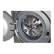 LG Lavadora inteligente AI Direct Drive 8kg, 1400rpm, Clasificación C, Inox antihuellas, Serie 500, F4WV5008S2S
