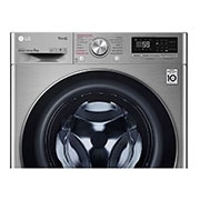 LG Lavadora inteligente AI Direct Drive 8kg, 1400rpm, Clasificación C, Inox antihuellas, Serie 500, F4WV5008S2S