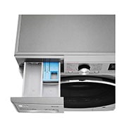 LG Lavadora inteligente AI Direct Drive 8kg, 1400rpm, Clasificación C, Inox antihuellas, Serie 500, F4WV5008S2S