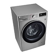 LG Lavadora inteligente AI Direct Drive 8kg, 1400rpm, Clasificación C, Inox antihuellas, Serie 500, F4WV5008S2S