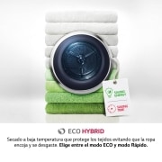 LG 8kg Dual Inverter Secadora con Bomba de calor Blanca A+++, RC80V9AV2W