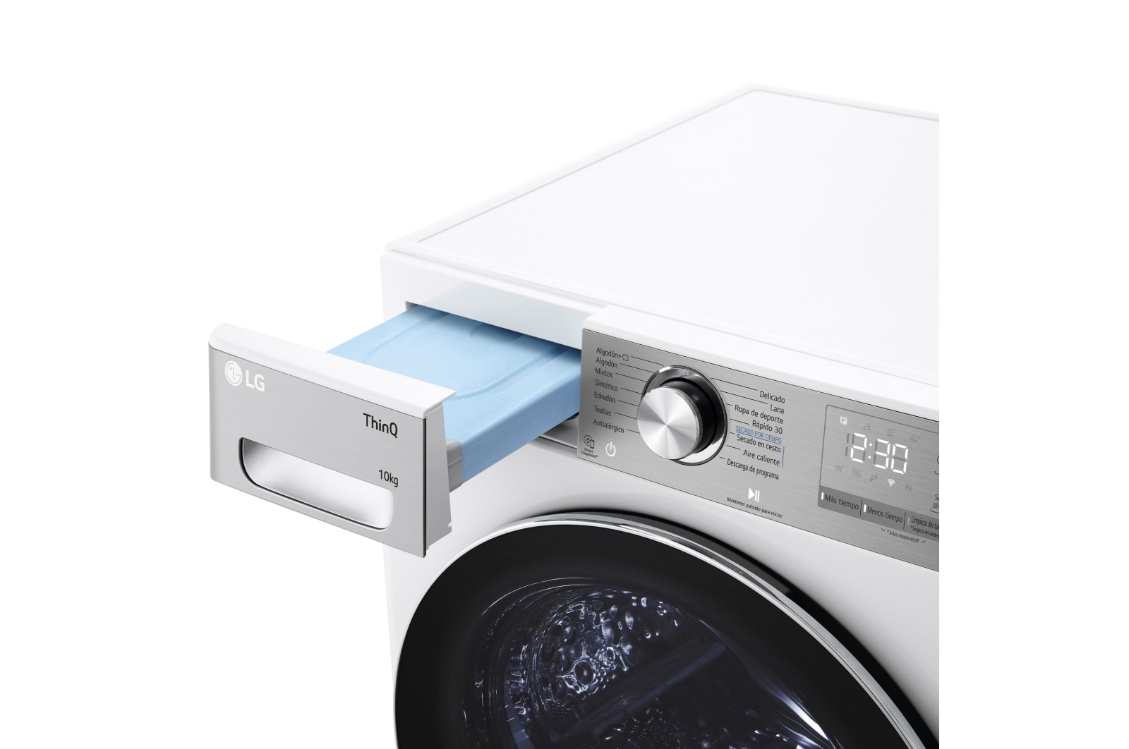 LG Secadora 10kg, C, con Bomba de calor Dual Inverter, Blanca , Serie 900, RH10V9AV2WR