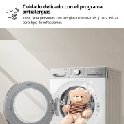 LG Secadora 10kg, C, con Bomba de calor Dual Inverter, Blanca , Serie 900, RH10V9AV2WR