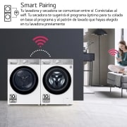 LG Secadora 10kg, C, con Bomba de calor Dual Inverter, Blanca , Serie 900, RH10V9AV2WR