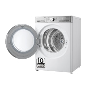 LG Secadora 10kg, C, con Bomba de calor Dual Inverter, Blanca , Serie 900, RH10V9AV2WR