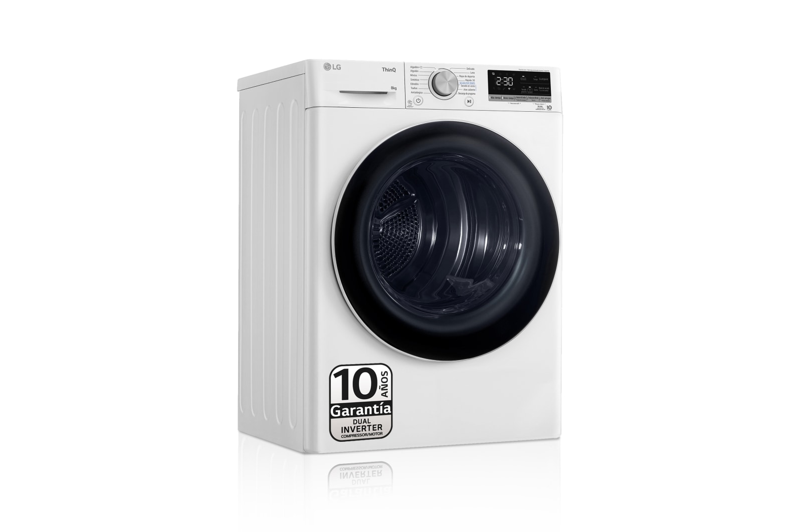 LG RH80V9AV4N Secadora vista frontal izquierda
