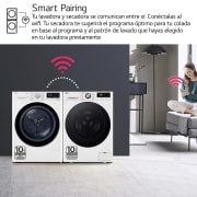 LG Secadora 8kg, C, con Bomba de calor Dual Inverter, Blanca, Serie 900, RH80V9AV4N