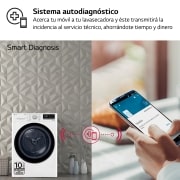 LG Secadora 8kg, C, con Bomba de calor Dual Inverter, Blanca, Serie 900, RH80V9AV4N