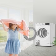 LG Secadora 8kg, C, con Bomba de calor Dual Inverter, Blanca, Serie 900, RH80V9AV4N