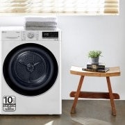 LG Secadora 8kg, C, con Bomba de calor Dual Inverter, Blanca, Serie 900, RH80V9AV4N